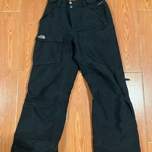 North face black cargo ski snow pants